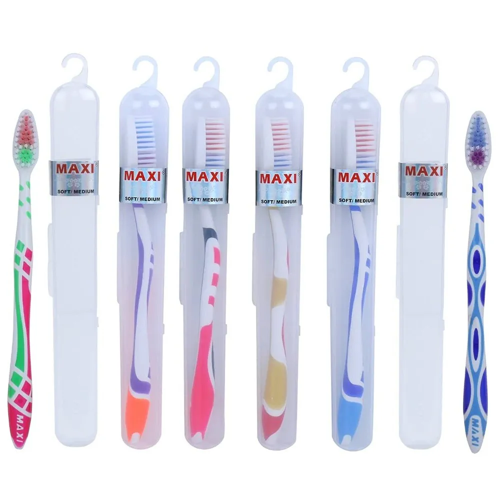 MAXI For You travel toothbrushes in vented cases